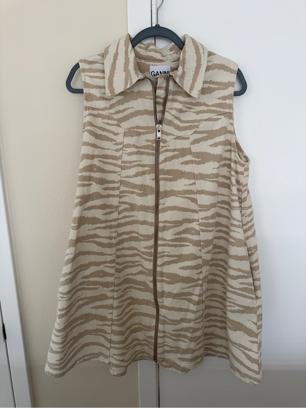 Ganni Denim Tiger Dress